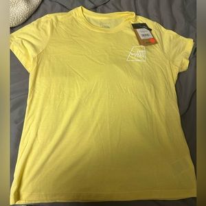 NWT THE NORTH FACE Tri Blend, slim fit, Womens Yellow Tee sz XL